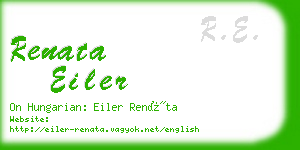 renata eiler business card